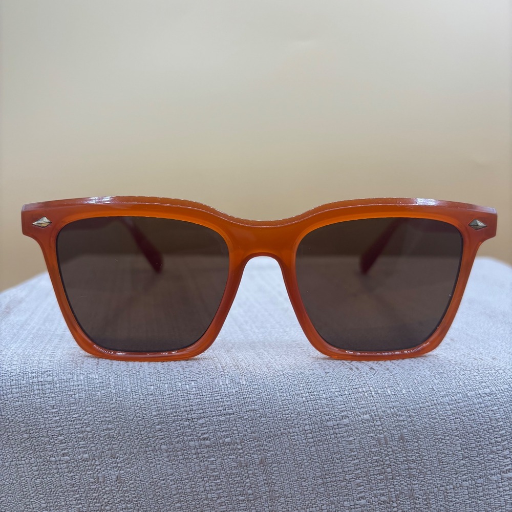American Eagle Sunglasses Unisex OS Orange Excellent Retro Wayfarer Indie
